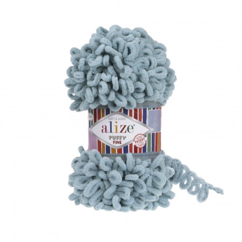 Alize Puffy fine 414 Azúrová